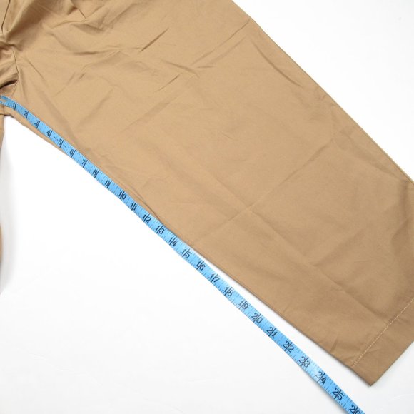 Anthropologie Exquise Barrel-Leg Chino Pants Cedar Brown - Large - Picture 8 of 10
